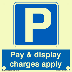 Pay & display charges apply